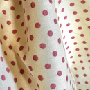 LAST CHANCE Polka Dot, 100% cotton fabric, Ivory with rose pink dots, sold half metre 112cm wide