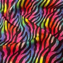 Rainbow Animal Print Cotton Poplin Fabric Sold Per 1/2 Metre 112cm Wide