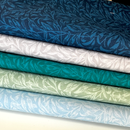 5 Piece FQ Bundle Sea Glass Willow Bough 100% Cotton Fabrics
