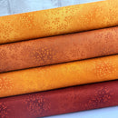 4 Piece Sunrise Bloom & Blend Fat Quarter Bundle 100% Premium Cotton Fabrics