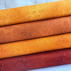 4 Piece Sunrise Bloom & Blend Fat Quarter Bundle 100% Premium Cotton Fabrics