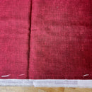 FAULTY PRE CUT 1/2 METRE PIECE Cardinal Linen Texture 100% Cotton Fabric