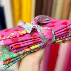 Approx 430g July 2026 Subscription Box Premium Remnant Bundle - 100% Premium Cotton Fabrics