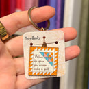 'When Life Gives You Scraps' Key Ring | Great Gift For Quilters/Sewists