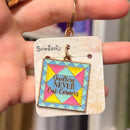 'Quilters Never Cut Corners' Key Ring | Great Gift For Quilters/Sewists