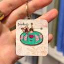 Pin Cushion Key Ring | Great Gift For Quilters/Sewists