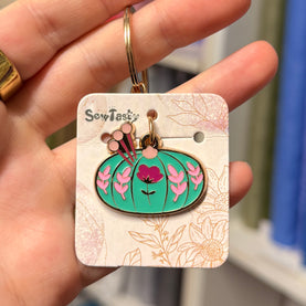 Pin Cushion Key Ring | Great Gift For Quilters/Sewists