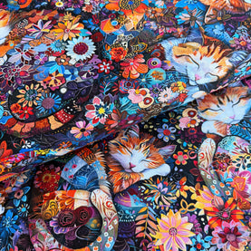 Quilt Cats 100% Premium Cotton Fabric Sold Per 1/2 Metre, 112cm Wide
