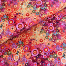 Painted Circle Geo 100% Premium Cotton Fabric Sold Per 1/2 Metre, 112cm Wide