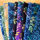 10 HALF METRE BUNDLE  Batik, 100% cotton fabrics 112cm wide (44 inches)