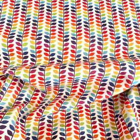 HALF PRICE Pre-cut Fat Quarters Rainbow Little Petal Funky 100% cotton fabric, 18 x 22 inches