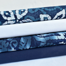 4 Piece Blue & White Batik fat quarter  Bundle, 100% cotton fabrics