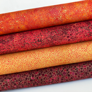 Shimmer Sunset Metallic 4 Piece HALF METRE Bundle 100% Premium Cotton Fabrics