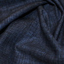 PRE CUT FAT QUARTER Navy Linen Texture 100% Cotton Fabric