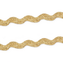 Gold Ric Rac - 13mm (approx) wide  - Sold per meter