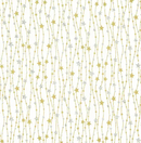Cream Trailing Star Gold & Silver 100% Cotton Christmas Fabric Sold Per 1/2 Metre