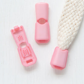 Pink Cord Ends 4mm SOLD PER 2