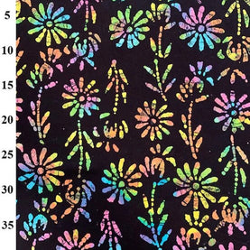 Batik Colour 6 100% cotton fabric 110cm wide, sold per 1/2 metre