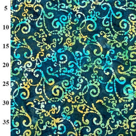 Batik Colour 8 100% cotton fabric 110cm wide, sold per 1/2 metre