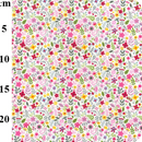 Petite Floral pink 100% Cotton Poplin Sold Per 1/2 Metre 112cm Wide