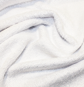 White Bamboo Towelling Sold Per 1/2 Metre 150cm Wide