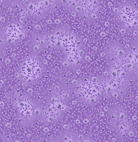 Lavender Bloom & Blend 100% Premium Cotton Fabric Sold Per 1/2 Metre 112cm Wide