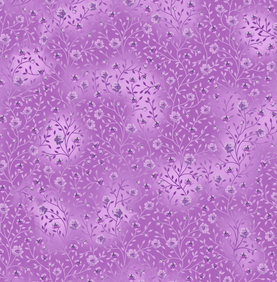 Light Purple Bloom & Blend 100% Premium Cotton Fabric Sold Per 1/2 Metre 112cm Wide