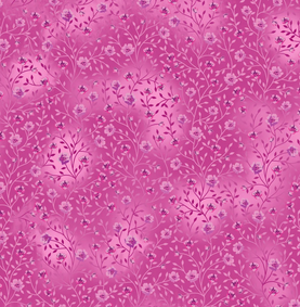 Magenta Bloom & Blend 100% Premium Cotton Fabric Sold Per 1/2 Metre 112cm Wide