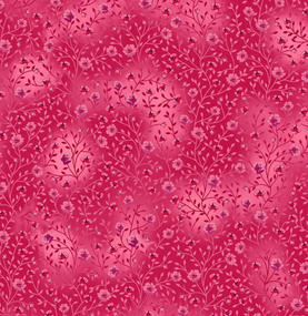 Pink Bloom & Blend 100% Premium Cotton Fabric Sold Per 1/2 Metre 112cm Wide