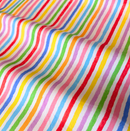 Rainbow Bold Stripe 100% Cotton Poplin Fabric Sold Per 1/2 Metre 112cm Wide