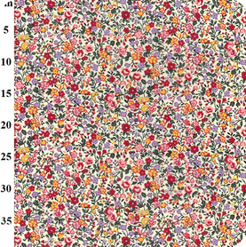 Autumn Meadow Confetti 100% Cotton Poplin Fabric Sold Per 1/2 Metre 112cm Wide