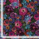 Forest Floral 100% Premium Cotton Fabric Sold Per 1/2 Metre, 112cm Wide
