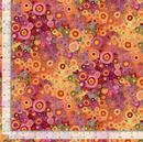Painted Circle Geo 100% Premium Cotton Fabric Sold Per 1/2 Metre, 112cm Wide