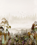Last one Hoffman Treeline 1 yard piece, 44inches wide 100% cotton fabric