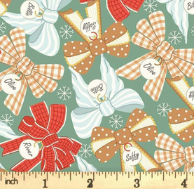 Holly & Hounds: Best Dressed Bows 100% Premium Cotton fabric 44" wide per 1/2 metre