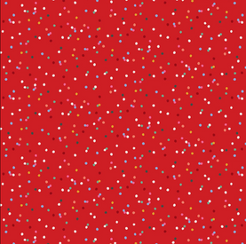 Christmas Deck The Halls Confetti 100% Premium Cotton fabric 44" wide per 1/2 metre