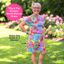 Tilly & The Buttons Stevie Top/Dress Pack - Includes Pattern, Fabrics & Buttons Size UK 6 - 24