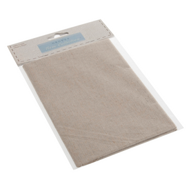 Craft Fabric: Natural Linen: 54 x 45cm: 1 Piece
