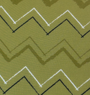 Free Falling Green Zig Zag Cotton Fabric Sold Per 1/2 Metre 112cm Wide