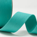 38mm Turquoise Coloured Cotton Webbing Per Metre