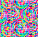 Rainbow Tiles Colour Crush Premium Cotton Fabric Sold Per 1/2 Metre 112cm Wide