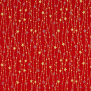 Red Trailing Star Gold & Silver 100% Cotton Christmas Fabric Sold Per 1/2 Metre