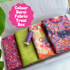 Colour burst 4 Piece FQ Bundle Plus Thread Treat Box