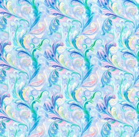 Aqua Elegance 100% Cotton Poplin Sold Per 1/2 Metre 112cm Wide