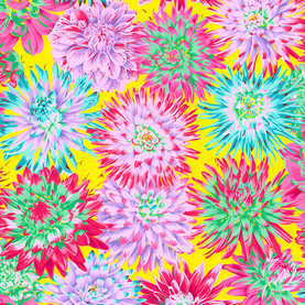 Cactus Dalia by Kaffe Fassett - 100% Premium Cotton Fabric - Sold Per Half Metre