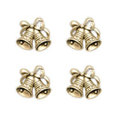 Twin Bells Antique Gold Buttons Sold Per 1 Button 20mm x 17mm