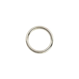 Round Heavy Duty Welded Nickel Rings - 25mm - Sold Individually