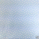 baby blue tiny star cotton poplin fabric