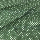 Old Green, Polka Dot, 100% cotton fabric, sold per half metre 112 cm wide