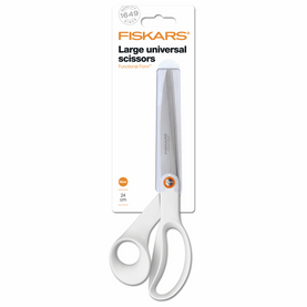 White Fiskars Large Universal Scissors - 24cm